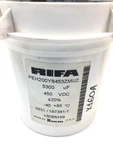 Danfoss 130B5158 Inverter Capacitor PEH200Y8453ZMU2 5300 Uf 450VDC Used #X160A. Fixed Price $95.00.