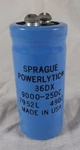 Sprague Powerlytic 36DX 9000UF 25VDC Electrolytic Capacitor Usa Vintage. Fixed Price $16.99.