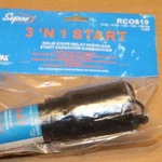 One Supco RCO810 3 In Relay Capacitor Overload 1/12-1/5HP 110-125V. Fixed Price $25.20.