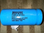 Capacitor Electrolytic -9600 Uf 50 Vdc Mallory-usa. Fixed Price $12.00.