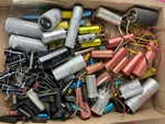 Big Lot Of Vintage Capacitors Electrolytic Can Mallory Yellow Film Electrocube. Fixed Price $20.00.