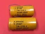 Sprague Atom TVA-1318.4 3000UF 50VDC Capacitor Lot Of (2) Unused. Fixed Price $34.99.