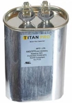 Titan Pro Oval Motor Run Capacitor 60 Microfarad Rating 370-440VAC Voltage. Fixed Price $29.55.