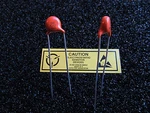 5.6PF 4KV Vishay Cera-mite Ceramic Disc Capacitors (qty: 2PCS) New Old Stock Usa. Fixed Price $12.95.