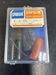 Sprague Black Beauty Capacitor .5 Mf 10% 600VDC 6TM-P50. Fixed Price $30.00.