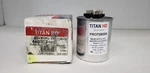 Titan PRCFD605A (G35-430) Motor Run Capacitor, 440/370VAC, 60+5 Mfd Round, Nib. Fixed Price $18.95.
