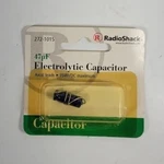 Radioshack 47UF Axial Lead Electrolytic Capacitor 272-1015, +/-20% Tolerance. Fixed Price $5.99.