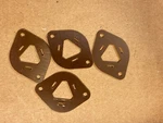 Set Of 4 Nos Vintage Can Capacitor Mounts Medium 1" Fiber Fr Sprague Mallory Cde. Fixed Price $10.00.