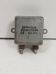 Vtg Sprague CP53B1EF205V Capacitor, .2.0 - 600DC, Used 2X2 Square Plate Mount. Fixed Price $34.99.