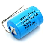 Mallory Electrolytic Capacitor TC55B 20 Mfd 250 Vdc. Fixed Price $8.50.