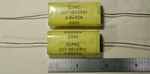 4.0UF 200 Volt 10% Mylar Capacitor Lot Of Pcs Elpac. Fixed Price $7.00.