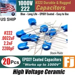 Pcs 222 2.2NF .0022UF 2200PF 1KV High Voltage Ceramic Capacitor Us Ship. Fixed Price $7.77.