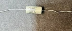 Vintage 0.10 F 400V West Pio Paper Oil Axial Capacitor- Nos. Fixed Price $45.00.