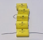 2UF 400V Ic Axial Film Capacitor Metallized Polyester Audio New Oval **5 Pieces*. Fixed Price $12.99.
