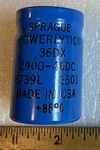 New Sprague 36DX Powerlytic Capacitor 2900UF 40V Screw Terminal. Fixed Price $13.99.