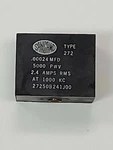 Sangamo Rf Mica Transmitting Capacitor Type 272 .00024 Mfd 5000 Pwv 2.4 Amps. Fixed Price $8.85.