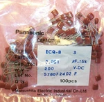Qty (100) 1000PF .001UF 200V 5% Polyester Film Capacitors ECQB2102JF Panasonic. Fixed Price $7.99.