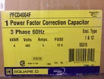 New Square PFCD4004F Power Factor Capacitor 4KVAR 480V 3 Phase 5 Amp. Fixed Price $375.00.