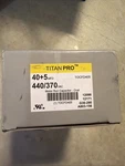 Titan Pro TOCFD405 Oval Motor Run Capacitor 40+5 Mfd 440/370 Vac. Fixed Price $15.00.