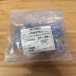 Hitano Mlcc Capacitor 27PF 50V (1000 Piece Lot) Radial 2.5MM Lead Spacing. Fixed Price $29.95.