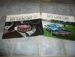1971 1972 Mercury Sales Brochures - Vintage Cyclone Cougar Marquis Montego Comet. Fixed Price $17.95.