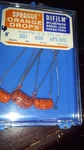 Vintage Sprague Orange Drop 4 Capacitors .001 Uf 600V 6PS-P10 Old Container Pack. Fixed Price $19.67.
