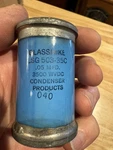 (1) Glass Mike Condenser Lsg 503-35C. 0.05MFD 3500 Wvdc. Oil Filled Capacitor. Fixed Price $60.00.