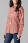 Kimes Ranch Women's Xxl Long Sleeve Ingram Stripe Snap Western Shirt - Red. Fixed Price $52.24.