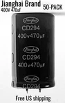 Jianghai Electrolytic Capacitor 400V 470UF CD294 50-PACK. Fixed Price $52.50.