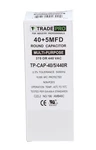 New 40+5 Mfd Volt Round Run Capacitor Tradepro TP-CAP-40/5/440R. Fixed Price $24.99.