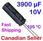 1/5/10 Pcs 3900UF 10V 12.5V X35.5MM 105C Nichicon Pw Low Lmpedance. Fixed Price $7.93.