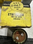 Vintage Capacitor Etw 108-330 108-130MFD Vac 60 Cps. Fixed Price $14.95.