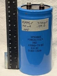 Sprague 22,000UF Nominal, 75V, 7.7 Esr, Type 36DY Capacitor, Tested. Fixed Price $19.95.