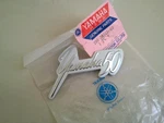 Nos Genuine Oem Yamaha U5 V50 Leg Shield Emblem Logo Mount Hole Distance 54MM. Fixed Price $39.85.