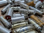 Vintage Aluminum Electrolytic Capacitors Lot Nos Axial Metal Can Usa. Fixed Price $44.99.