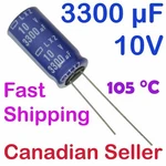 1/5/10 Pcs 3300UF 10V 12.5X25MM 105 Nippon Lxz Very Low Impedance. Fixed Price $12.76.