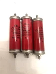 3 Lot 0F20-254 OF20-254 Plastic Capacitor 0.25 Mfd 2000 Vdcw -red Chicago. Fixed Price $39.50.