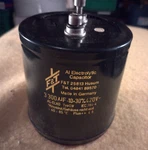 Vintage F&t 3300UF Electrolytic Capacitor 420V Screw Terminal Made Germany. Fixed Price $53.00.
