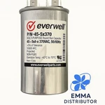 Motor Run Capacitor Dual 45+5 Mfd X 370 Vac 50/60HZ Round Metallized. Fixed Price $13.95.