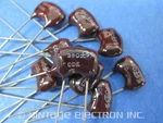 (10) Cde Cornell Dubilier Silver Mica Dipped Radial Capacitors: 390PF 500V 5%. Fixed Price $7.75.