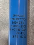 Sprague Computer Grade Capacitor 20000UF 25V 36D4781 20,000MFD Screw Top Nos. Fixed Price $22.77.