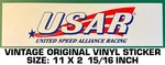 United Speed Alliance Racing - Vintage Original Vinyl Decal Sticker Drag Nhra. Fixed Price $9.40.
