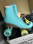 Crazy Skates Retro Roller Wheel Lights Quad Adjustable 3 - 6 Teal. Fixed Price $70.00.