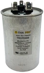 Titan Pro Run Capacitor, Round, 40+3 Mfd, 370V-440V, TRCFD403. Fixed Price $20.02.