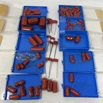 Sprague Huge Lot Of 75 Orange Drop Capacitors 220P 600DC-1600DC. Fixed Price $150.00.