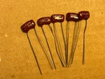 Nos Vintage Pf 500V Silver Mica Capacitors .000005 Uf Elmenco Em (qty). Fixed Price $8.00.
