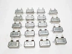 CP53B1EF104V Oil Filled Bathtub Capacitor 0.1UF 600VDC MIL-C-25 Hermetic Rf Emi. Fixed Price $28.00.