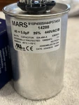 Mars Motor Run Round Capacitor 14288 Dual Voltage. Fixed Price $25.00.