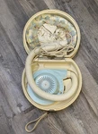Vintage General Electric Deluxe Bonnet Hair Dryer Illustrated Case Works. Fixed Price $44.79.