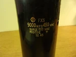 Fxs 9000 Mfd 450 Vdc Surge 500 Capacitor *free Shipping*. Fixed Price $39.99.